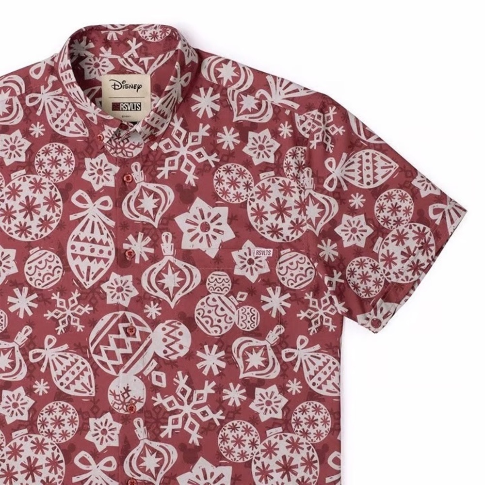 RSVLTS Disney Orna Mickey Christmas Shirt Medium EUC